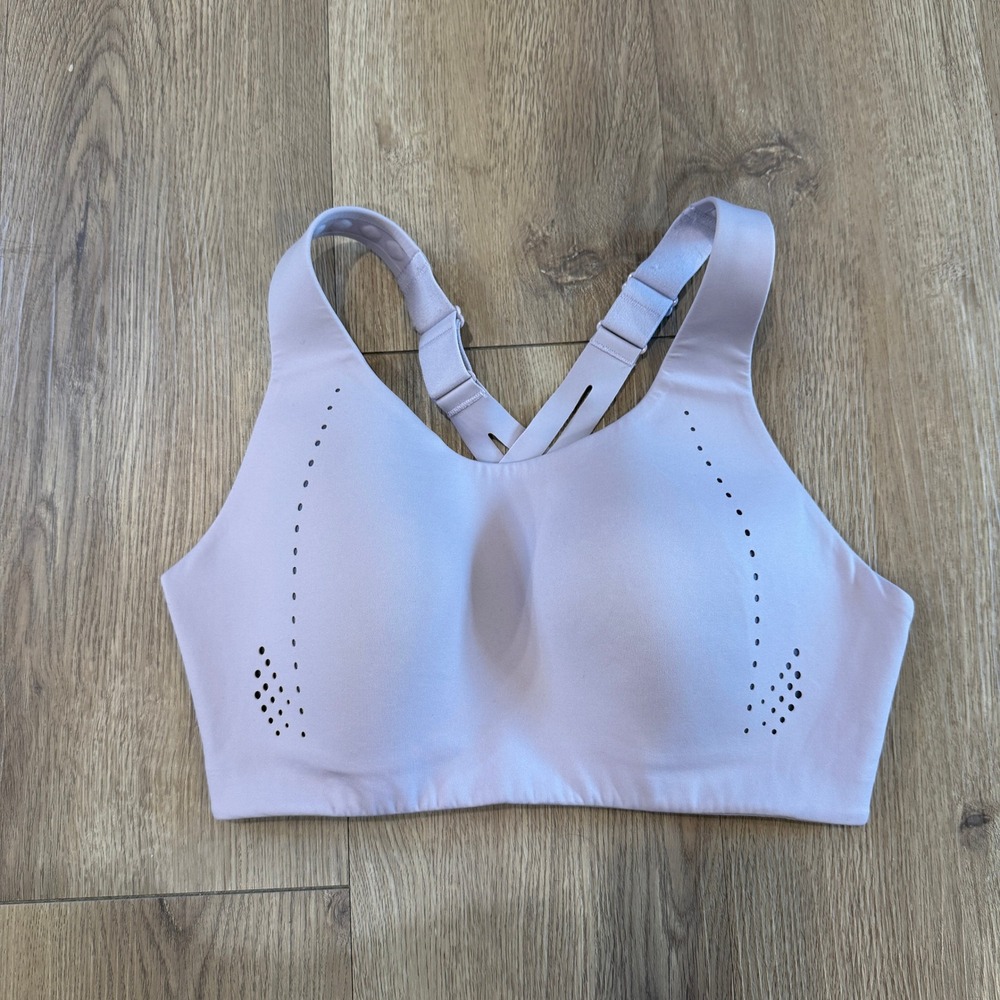 Lululemon Air Support High Support Bra 32DD Lavender Womens High Support EUC